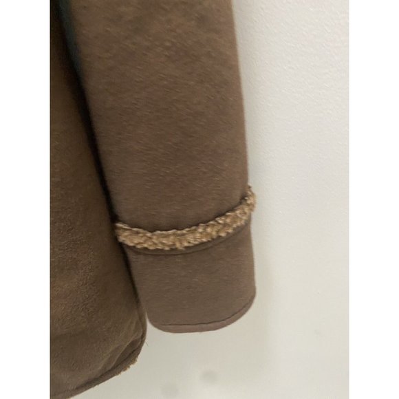 Eddie Bauer Sherpa Faux‎ Shearling Reversible Trench - Picture 3 of 5